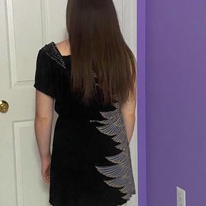 Free People A-symmetrical Mini Dress size small